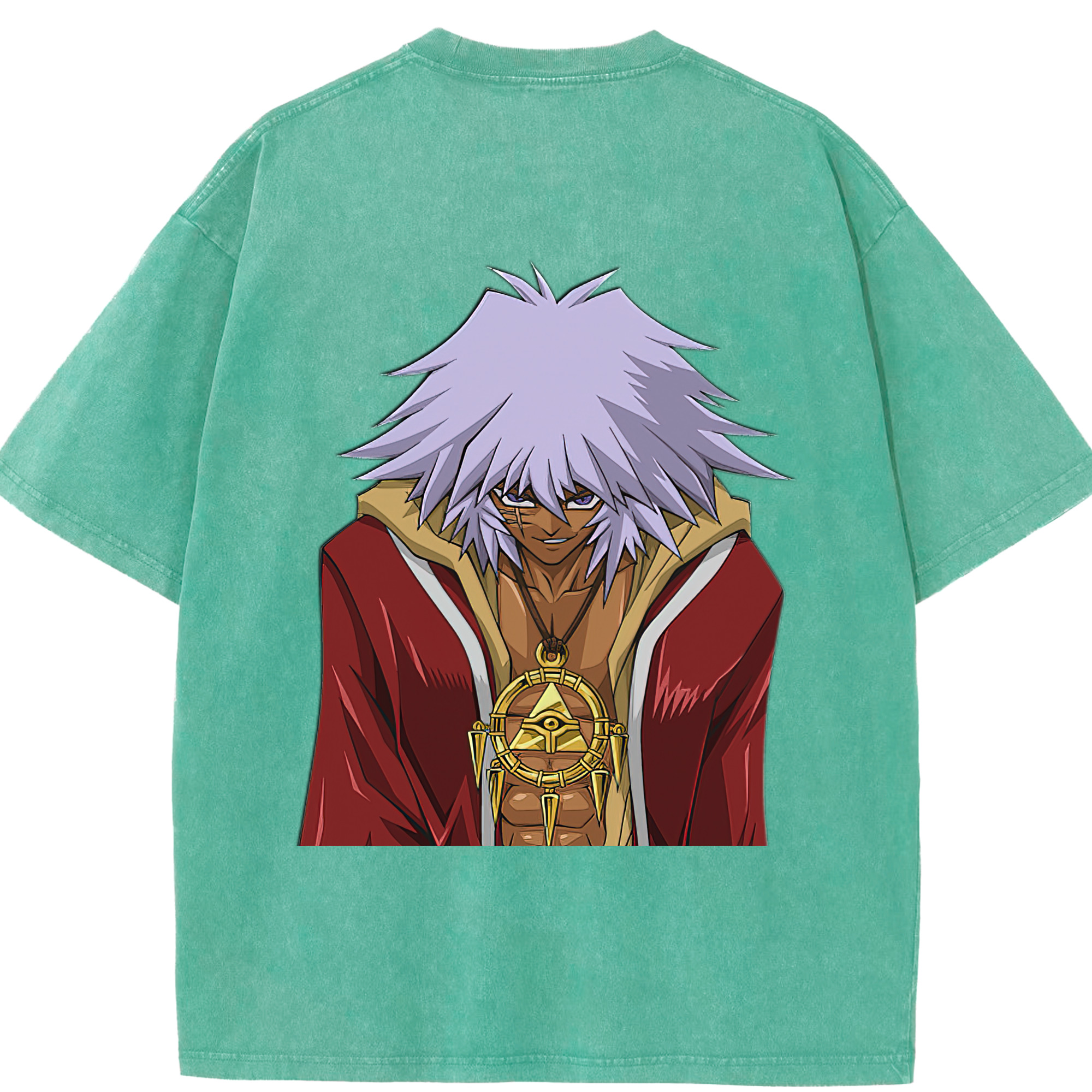 （画像用） 遊☆戯☆王 Yu-Gi-Oh! 綿100% ヴィンテージ風 半袖Tシャツ（背面プリント）